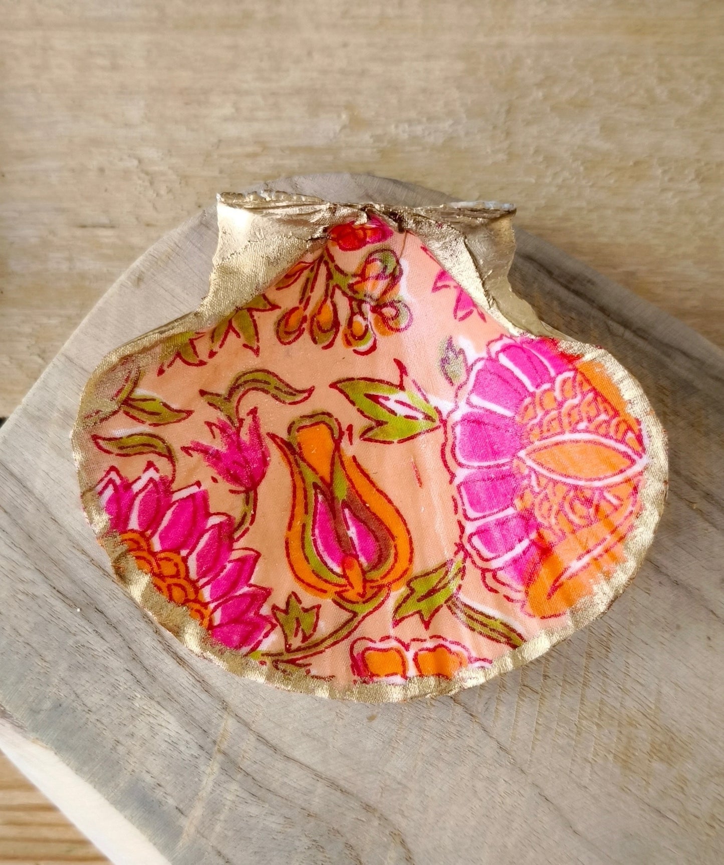 Coquille saint Jacques deco en tissu