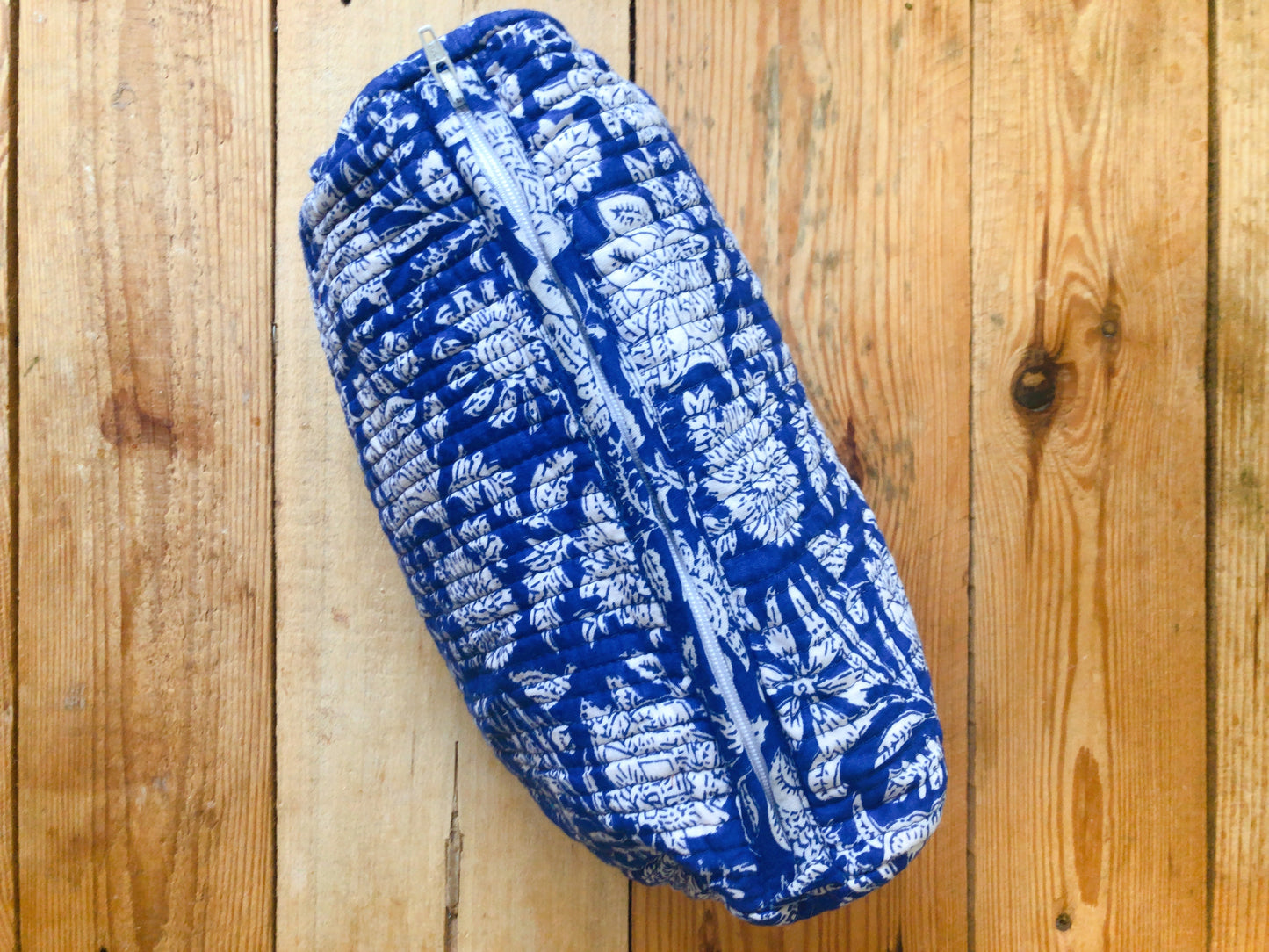 Trousse maquillage coton indien matelassée intérieur etanche