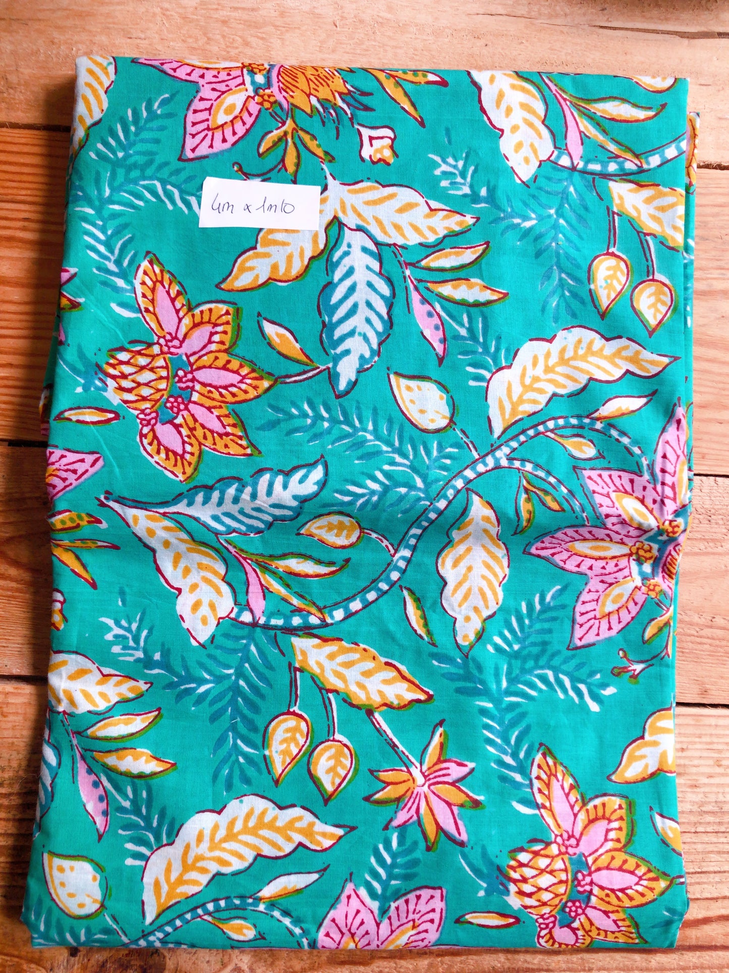 Coupon voile de coton indien 4mx1m10