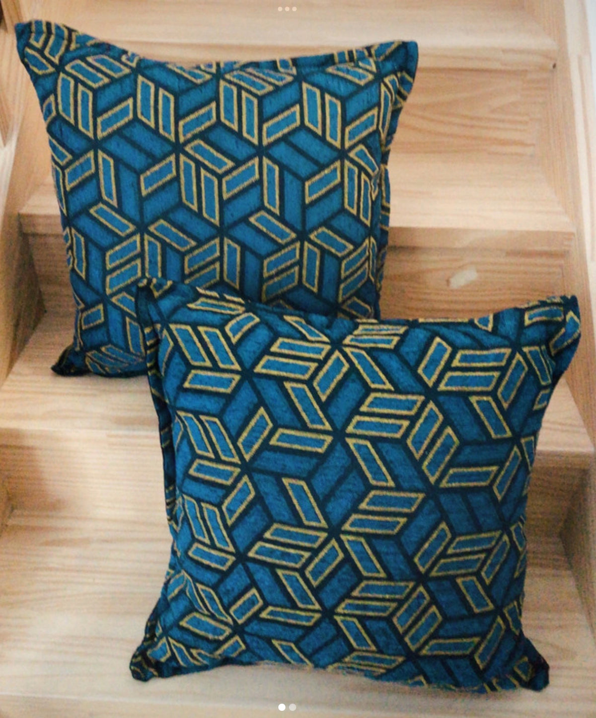 2 housse de coussin carré pour intérieur standard 60X60cm