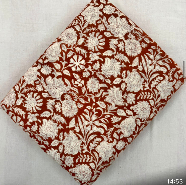 Coupon voile de coton indien 2m x1m10