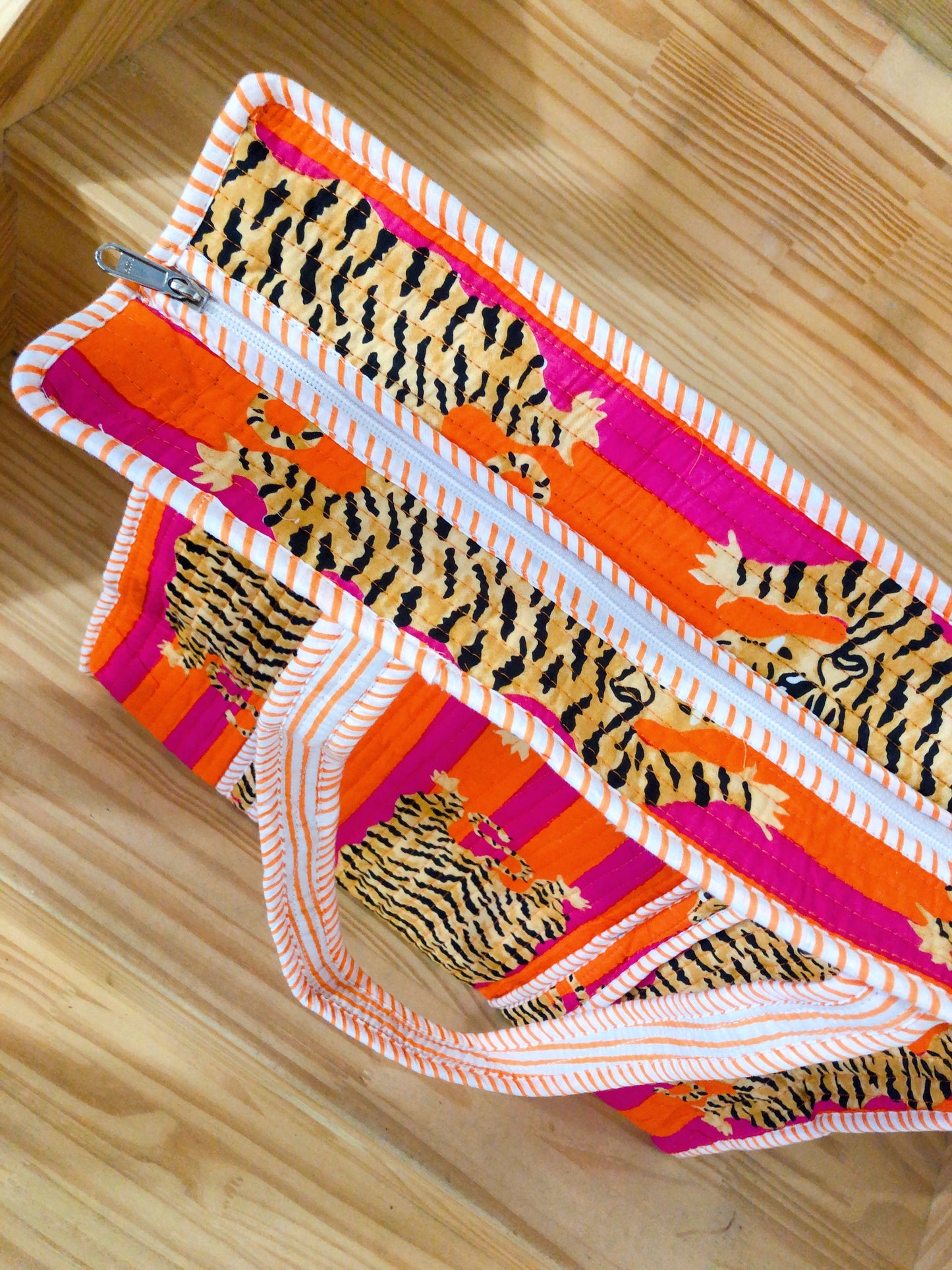 Sac tot bag indien AVEC ZIP en coton matelassé