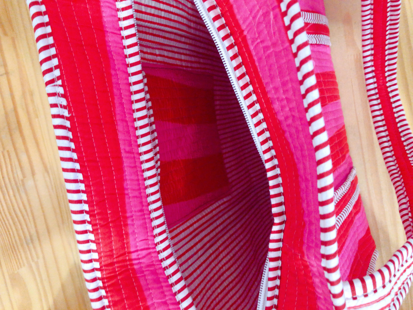 Sac tot bag indien AVEC ZIP en coton matelassé
