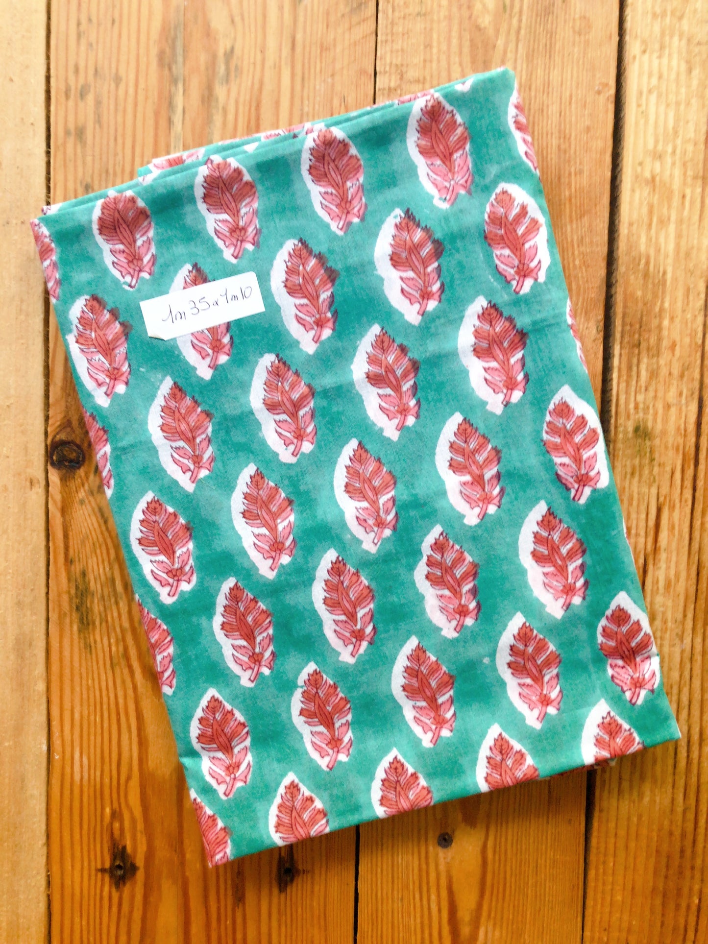 Coupon voile de coton indien 1m30 x1m10
