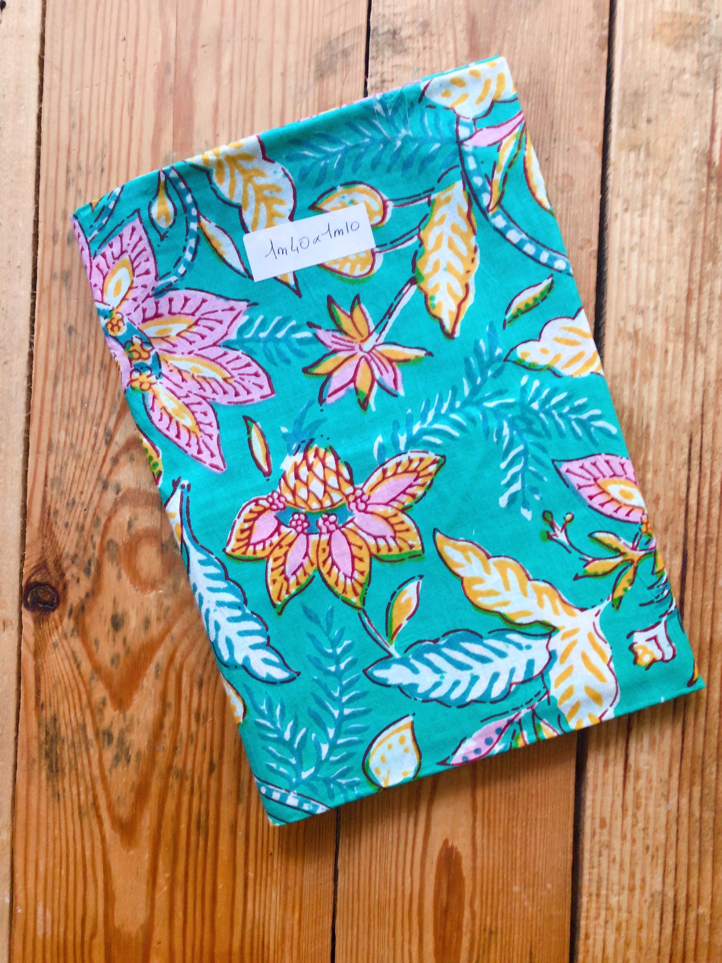 Coupon voile de coton indien 1m40 x1m10