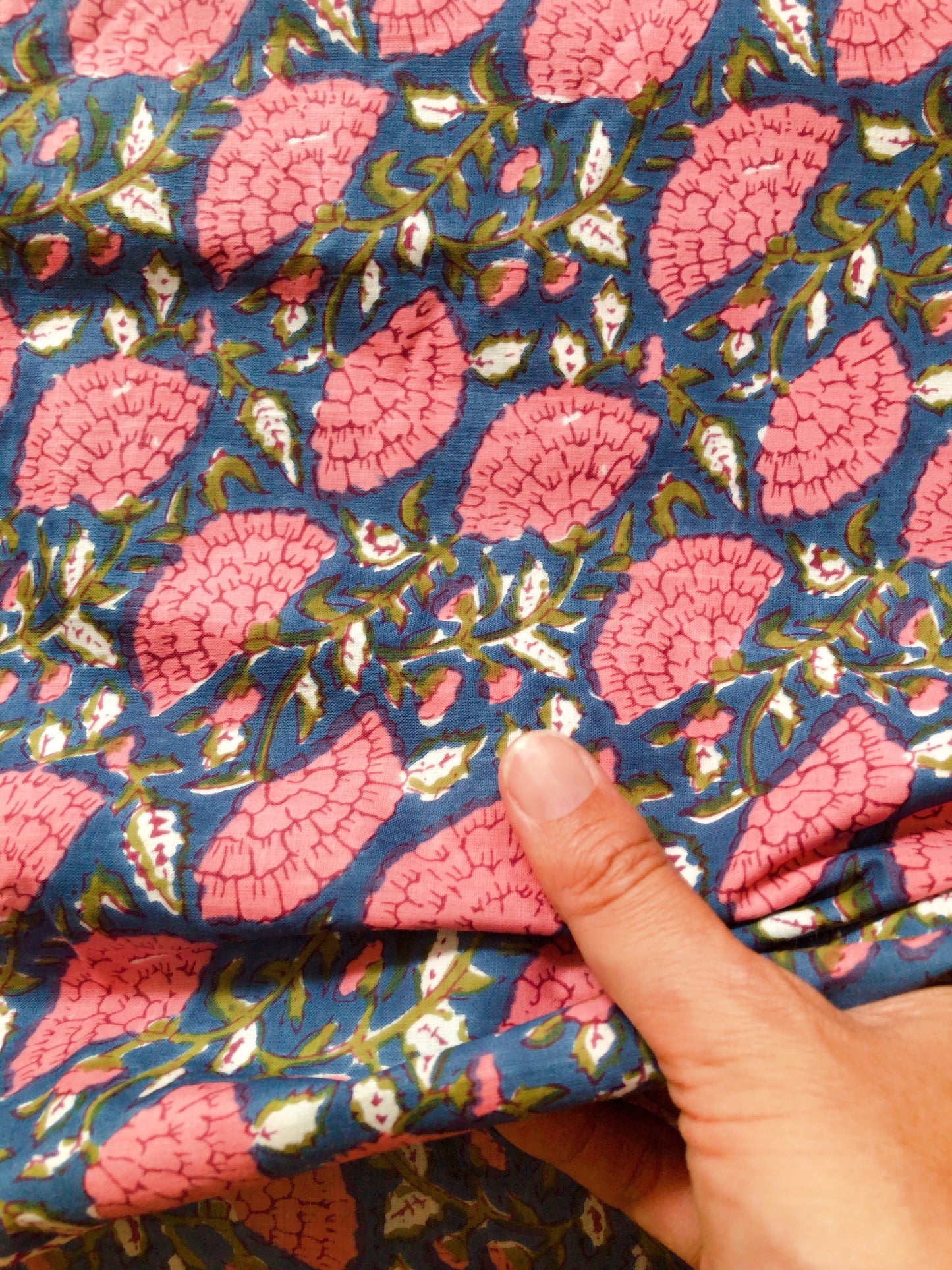 Coupon voile de coton indien 2m x1m10