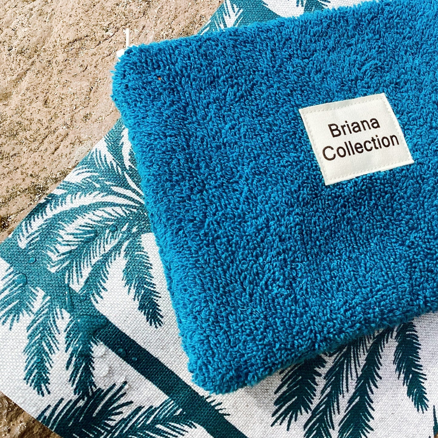 Petite pochette en coton Eponge avec doublure intérieur imperméable