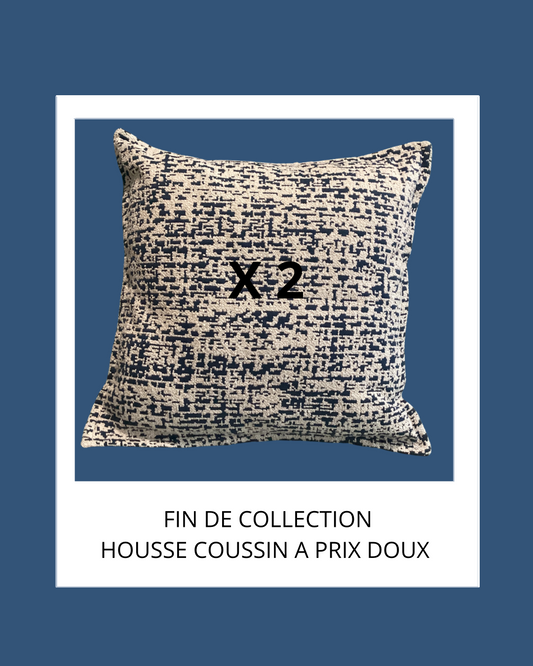 Duo de coussin carré  60X60 CM mouloute dots