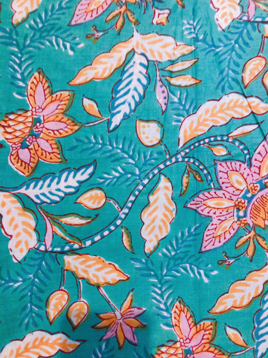 Block Print voile de coton indien 