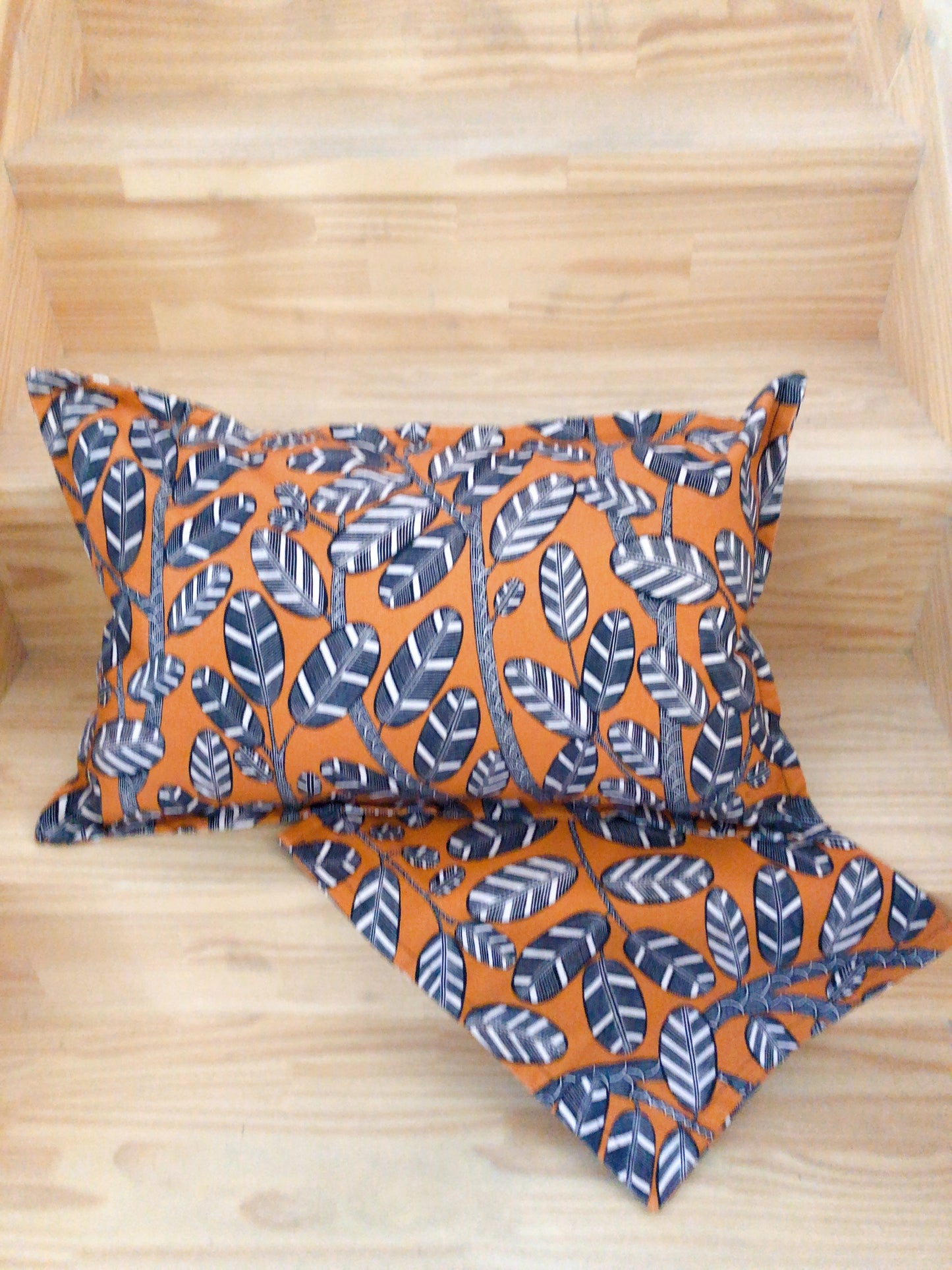 2 Housses de coussin carré  pour intérieur standard 60X40