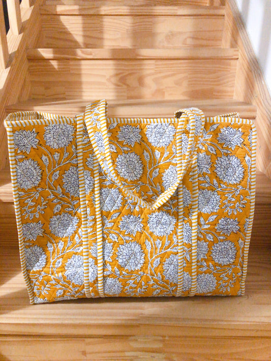 Sac tot bag indien coton matelassé