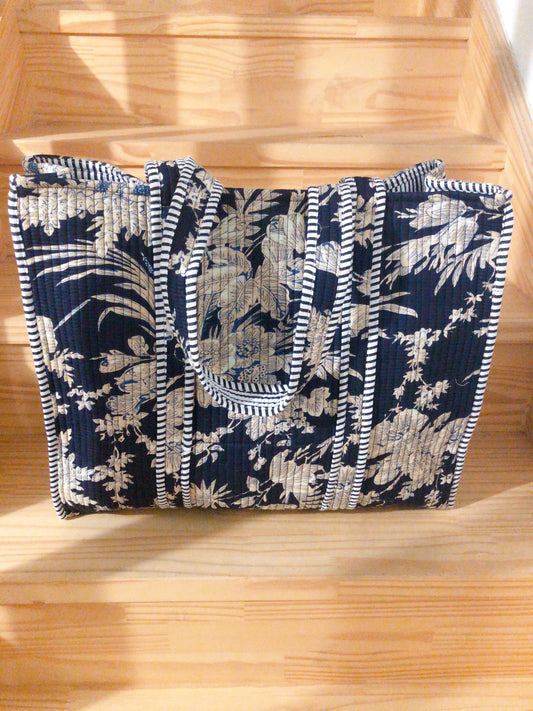 Sac tot bag indien coton matelassé