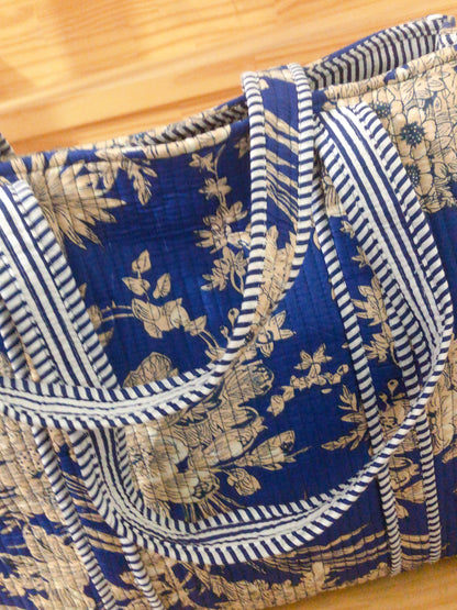 Sac tot bag indien coton matelassé