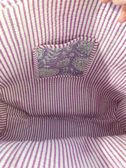 Sac tot bag indien coton matelassé