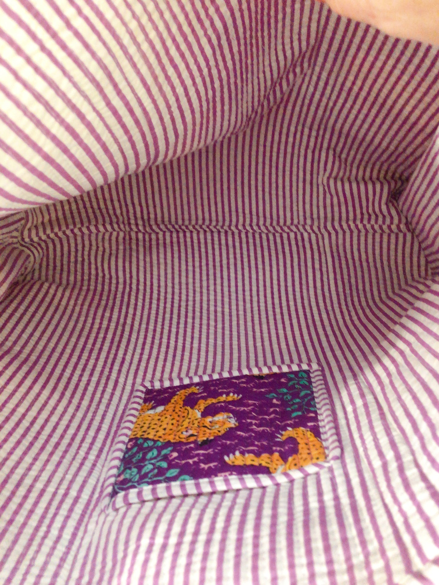 Sac tot bag indien coton matelassé