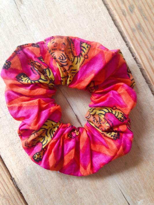Chouchou en coton block Print indien