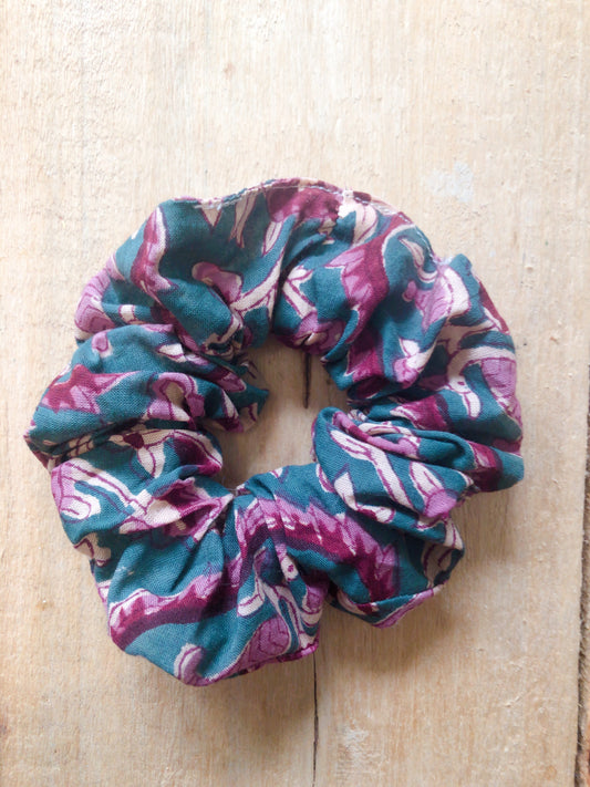 Chouchou en coton block Print indien