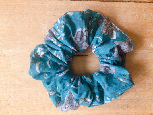 Chouchou en coton block Print indien