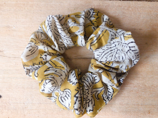 Chouchou en coton block Print indien