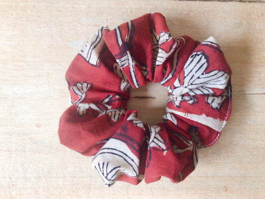 Chouchou en coton block Print indien