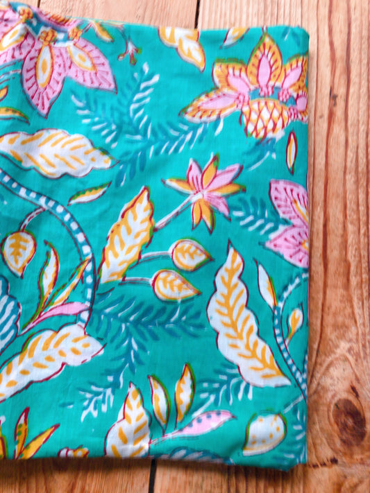 Coupon voile de coton indien 4mx1m10