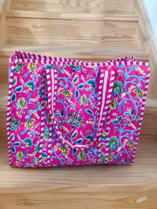 Sac tot bag indien coton matelassé