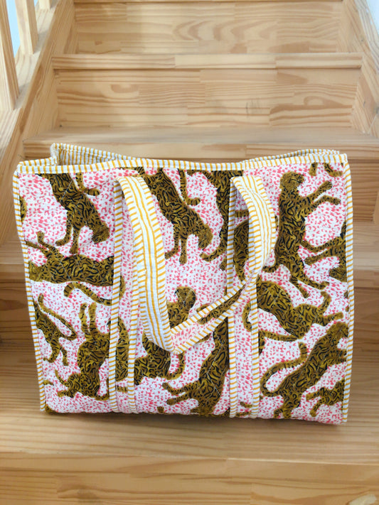 Sac tot bag indien coton matelassé
