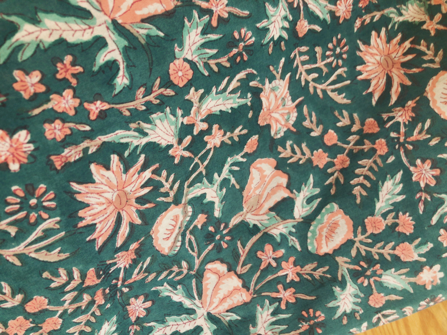 Coupon tissu voile de coton indien  4m x1m10