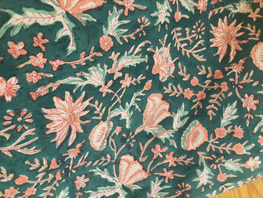 Coupon tissu voile de coton indien  4m x1m10