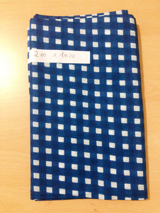 Coupon voile de coton indien 2m x1m10