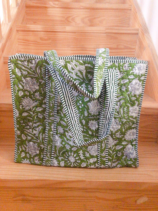Sac tot bag indien coton matelassé