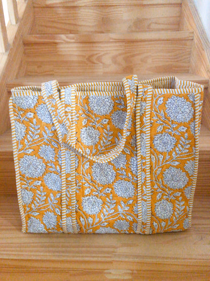 Sac tot bag indien coton matelassé