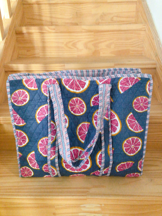 Sac tot bag indien coton matelassé