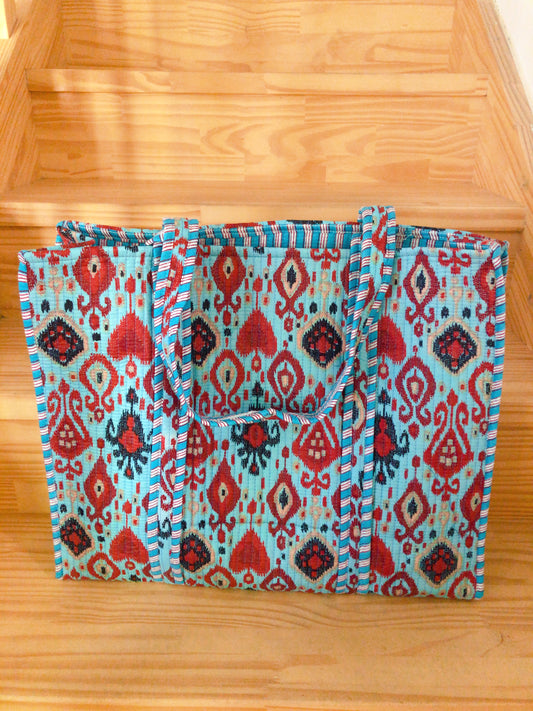 Sac tot bag indien coton matelassé