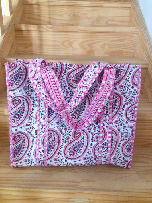 Sac tot bag indien coton matelassé