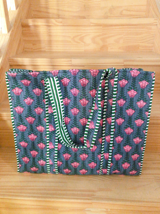 Sac tot bag indien coton matelassé