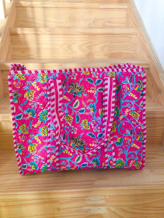 Sac tot bag indien coton matelassé