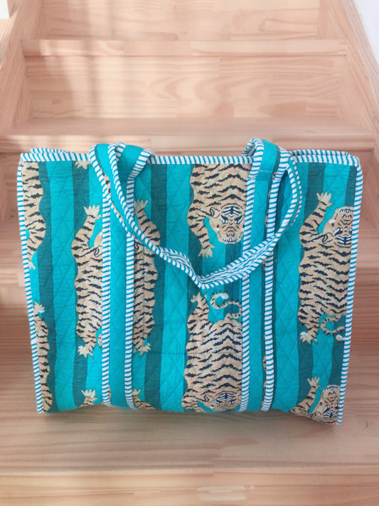 Sac tot bag indien coton matelassé