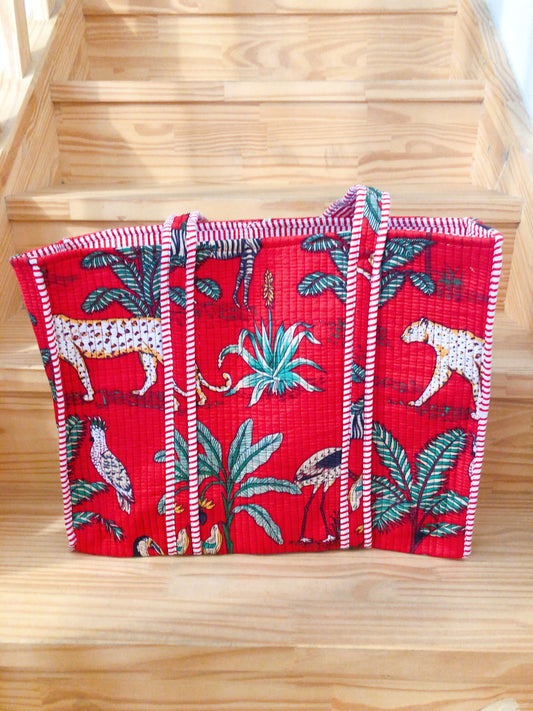 Sac tot bag indien coton matelassé