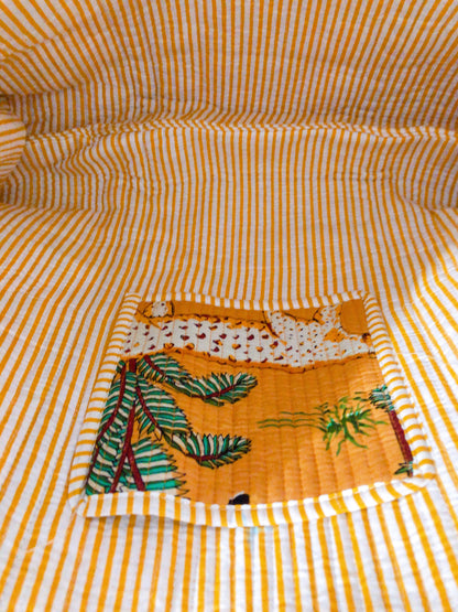 Sac tot bag indien coton matelassé
