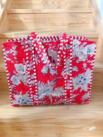 Sac tot bag indien coton matelassé