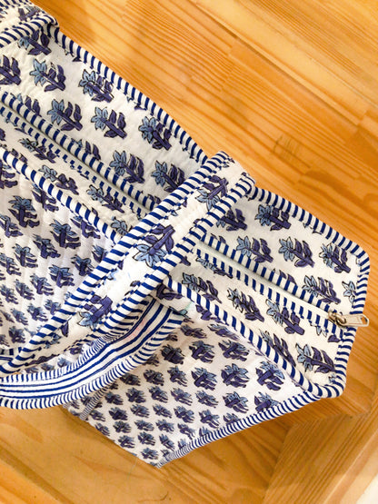 Sac tot bag  indien AVEC ZIP en coton matelassé