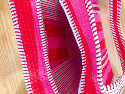 Sac tot bag  indien AVEC ZIP en coton matelassé