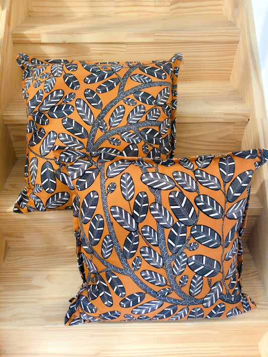 2 housse  de coussin carré  pour intérieur standard  60X60cm