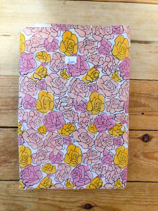 Coupon voile de coton indien 2m x1m10