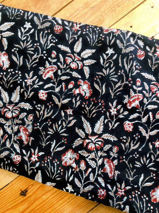 Coupon tissu voile de coton indien  4m x1m10